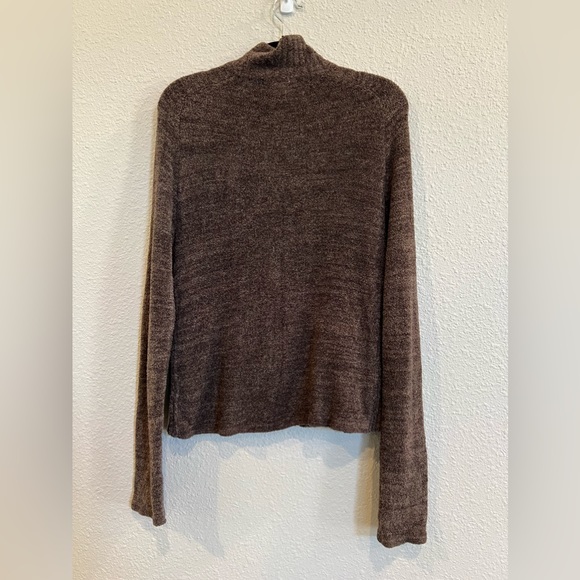 Exofficio full zip ribbed brown cardigan size medium a319 - Picture 3 of 4